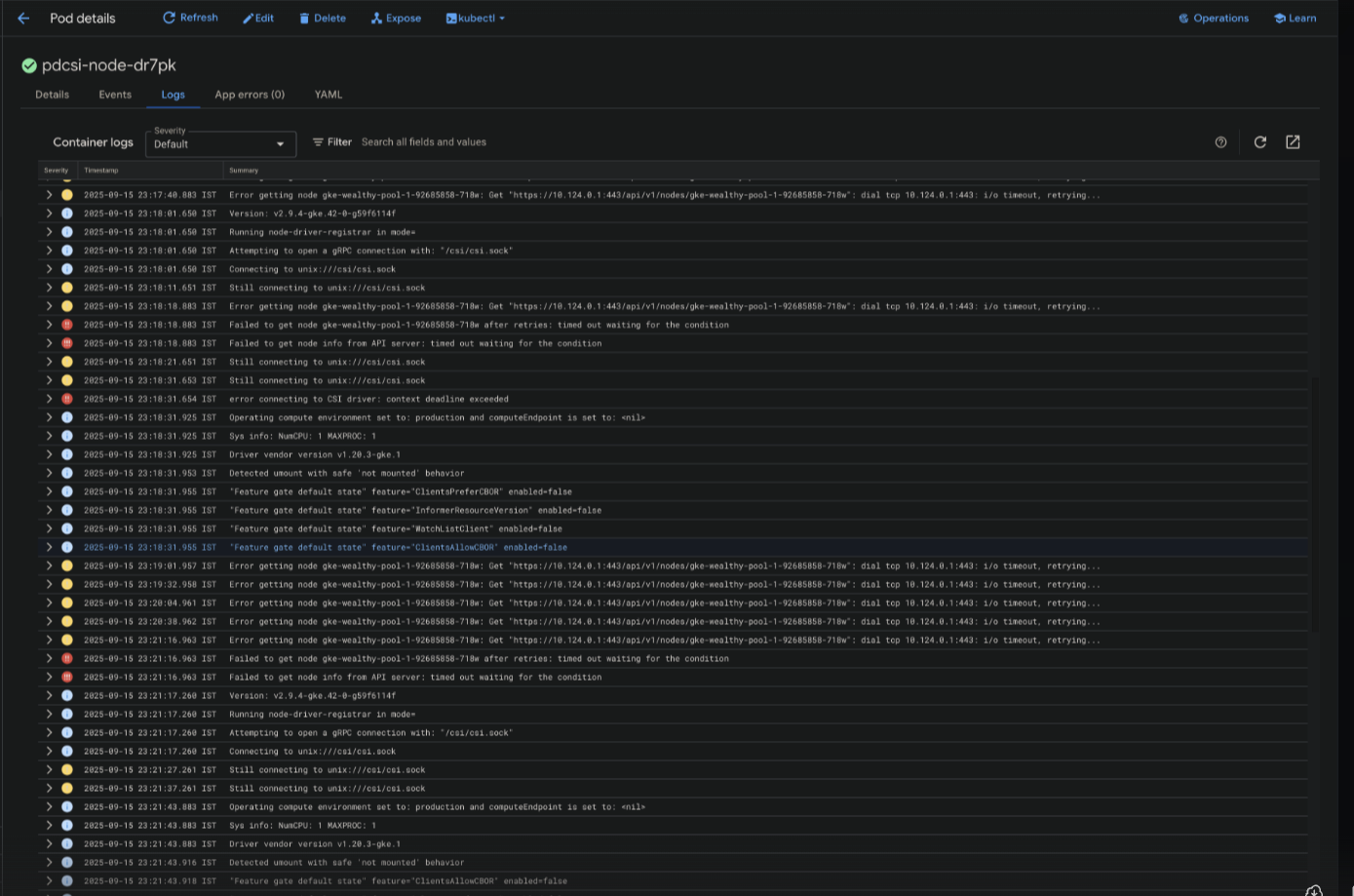 Pod Failures on New Nodes